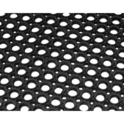 Tapis en Caoutchouc Anti-Fatigue Noir - Jantex
