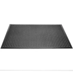 Tapis en Caoutchouc Anti-Fatigue Noir - Jantex