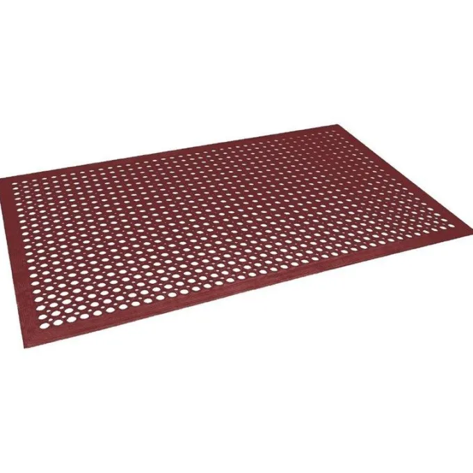 Tapis en Caoutchouc Anti-Fatigue Rouge - Jantex