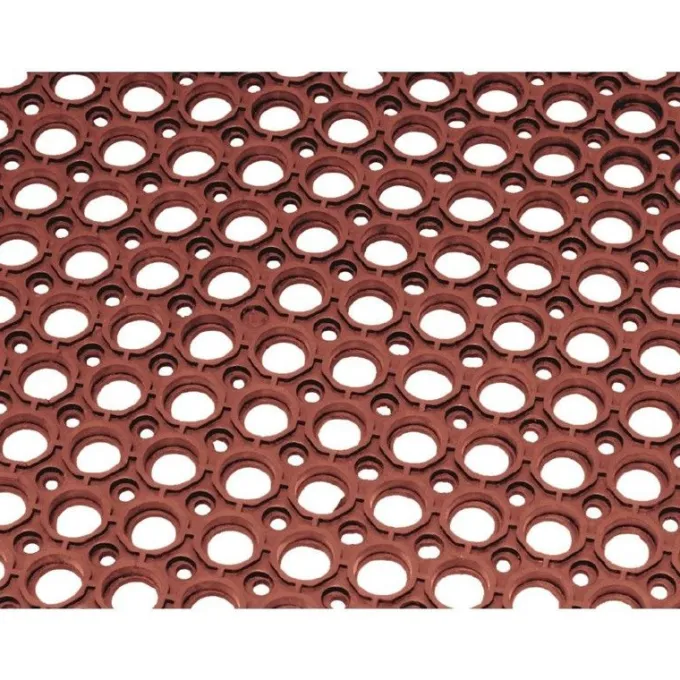 Tapis en Caoutchouc Anti-Fatigue Rouge - Jantex