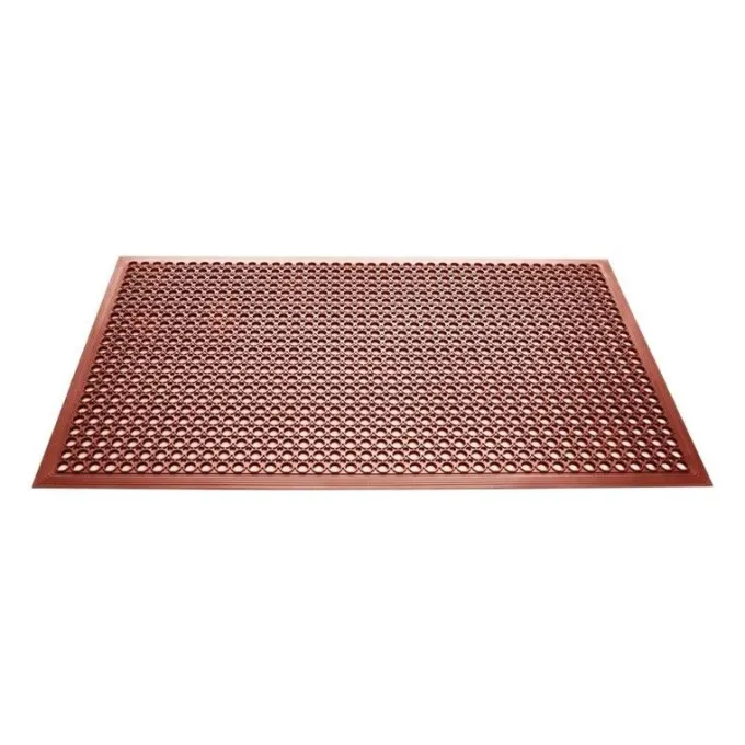Tapis en Caoutchouc Anti-Fatigue Rouge - Jantex