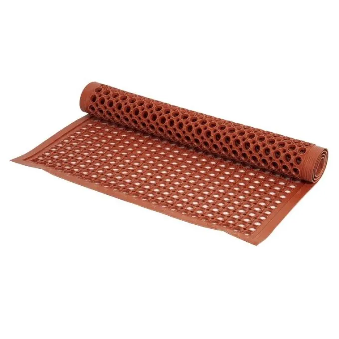 Tapis en Caoutchouc Anti-Fatigue Rouge - Jantex