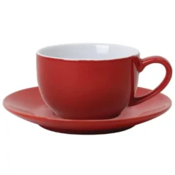 Tasse à café Olympia rouge 228ml - Vendus par 12
