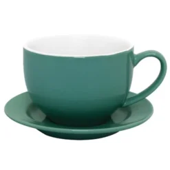 Tasse Cappuccino Verte 340ml Lot de 12 Olympia