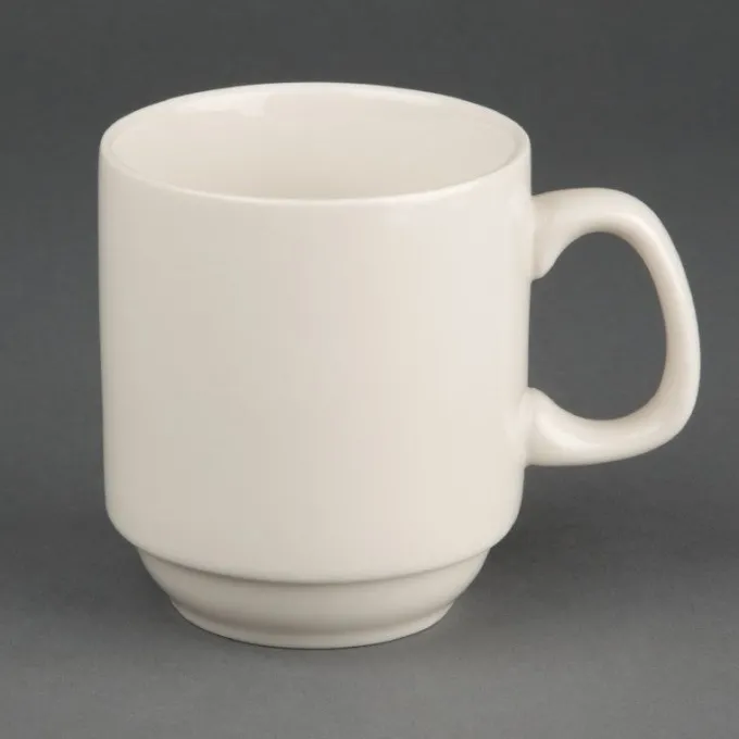 Tasse Empilable Ivory 285ml Lot de 12 Olympia