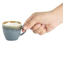 Tasse à expresso couleur océan Kiln Olympia 85ml - Lot de 6