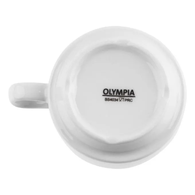 Tasse à expresso empilable blanche Olympia - Boite de 12