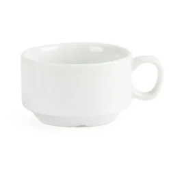 Tasse à expresso empilable blanche Olympia - Boite de 12