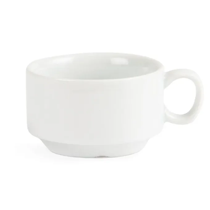Tasse à expresso empilable blanche Olympia - Boite de 12