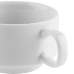 Tasse à expresso empilable blanche Olympia - Boite de 12