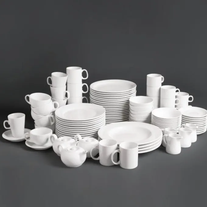 Tasses à cappuccino blanches 284ml Olympia - Vendues par 12