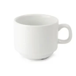 Tasse à Thé Empilable Blanche 200 ml Whiteware Lot de 12 Olympia