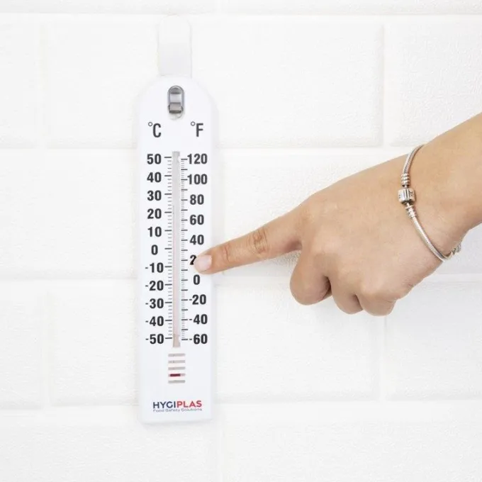 Thermomètre mural - 40°C à + 50°C Hygiplas