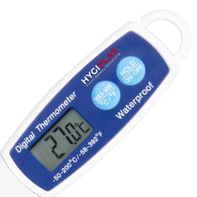 Thermomètre Numérique Résistant à l'Eau Sonde Inox - Hygiplas