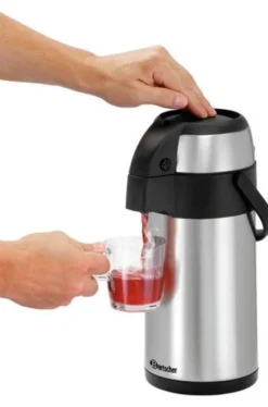 Thermos à Pompe 3 L Double Paroi - Bartscher
