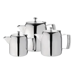 Théière/cafetière inox poli Olympia Cosmos - 1,4 L