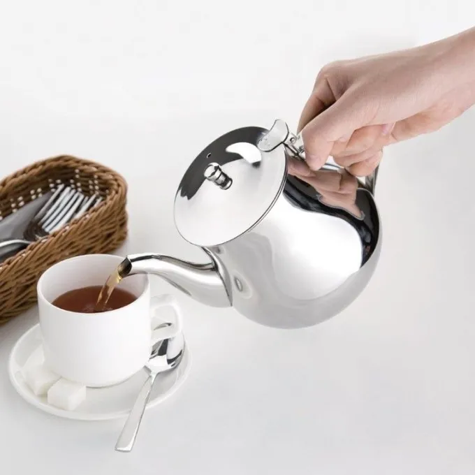 Théière inox miroir marocaine 1 L - Olympia