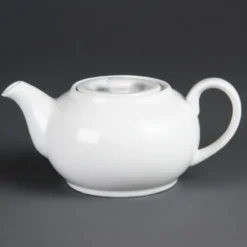 Théières en Porcelaine Blanche 426 ml Olympia - Lot de 4