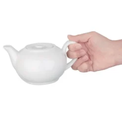 Théières en Porcelaine Blanche 426 ml Olympia - Lot de 4