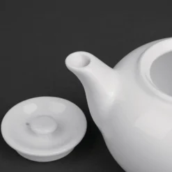 Théières en Porcelaine Blanche 426 ml Olympia - Lot de 4