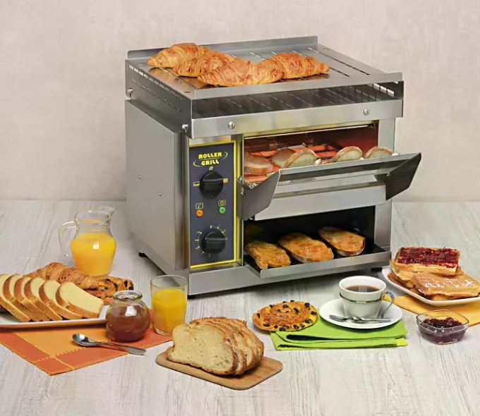 Toaster convoyeur Professionnel 2 sorties Roller Grill
