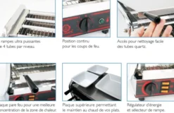 Toaster Professionnel multifonction avec régulateur - Junior 2 étages - 400 V - Sofraca