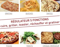 Toaster Professionnel multifonction avec régulateur - Junior 2 étages - 230 V - Sofraca