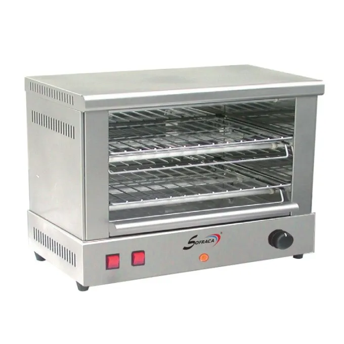 Toaster Professionnel - 505 x 250 x 80 mm - 2 étages - Large - Sofraca