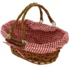 Trotteur Ovale Vichy Rouge Caro 28X20 Lot de 30 - Créapak