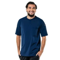 T-shirt Mixte Manches Courtes Valente UFX Marine Taille L - Chaud Devant