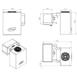 Unité de Refroidissement Positive 9,1-13 m3 - Combisteel