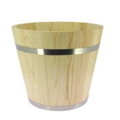 Vasque pin naturel verni Fustel Ø35 cm - Lot de 2 - Prolinea