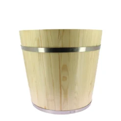 Vasque pin naturel verni Fustel Ø45 cm - Lot de 2 - Prolinea