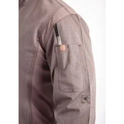 Veste de Cuisine Mixte Légère à Fermeture Eclair Hartford Urban Gris Graphite S - Chef Works
