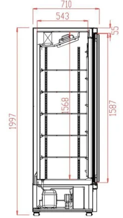Vitrine à Boisson Libre Service - 1000 L - Combisteel