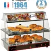 Vitrine chaude avec bloc lumineux - GN 1/1 - 2 niveaux - Sofraca