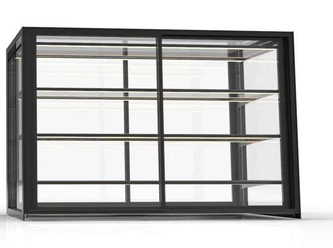 Vitrine Chaude Extra Large Série Integra 3 Niveaux et 2 Portes - 1200x900 mm - SAYL