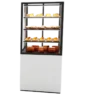 Vitrine Chaude à 4 Faces avec Base 60 - 600 x 600 x 1400 mm et Sans Accès Frontal - 3 étagères Réglables - Sayl