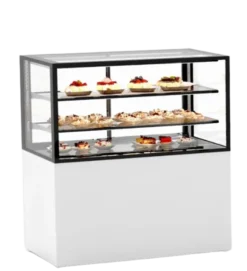 Vitrine Chaude à 4 Faces avec Base 100 Serie Integra - 1000 x 600 x 1100 mm et Sans Accès Frontal - Sayl
