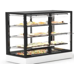 Vitrine Chaude 4 faces Série Sahara Integra base 120 - Accès Arrière - Sayl