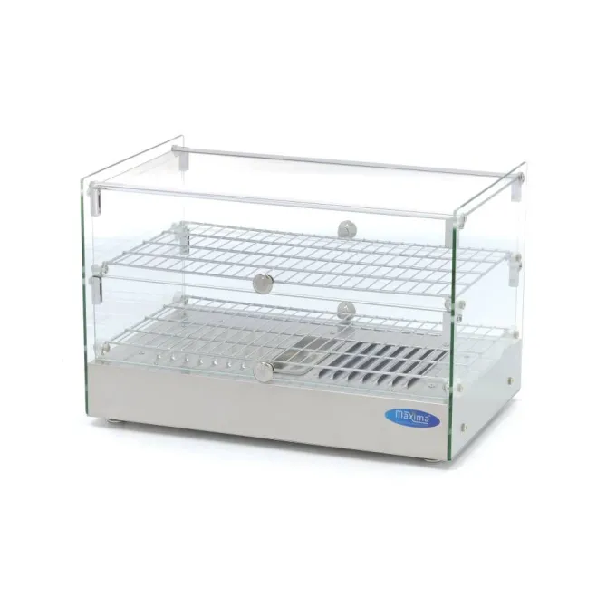 Vitrine Chaude - 50 L - 55 cm - 2 Étagères - Maxima
