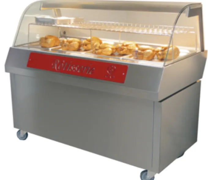 Vitrine Chaude Map Hot 1410 Sur Meuble Roul - MAP