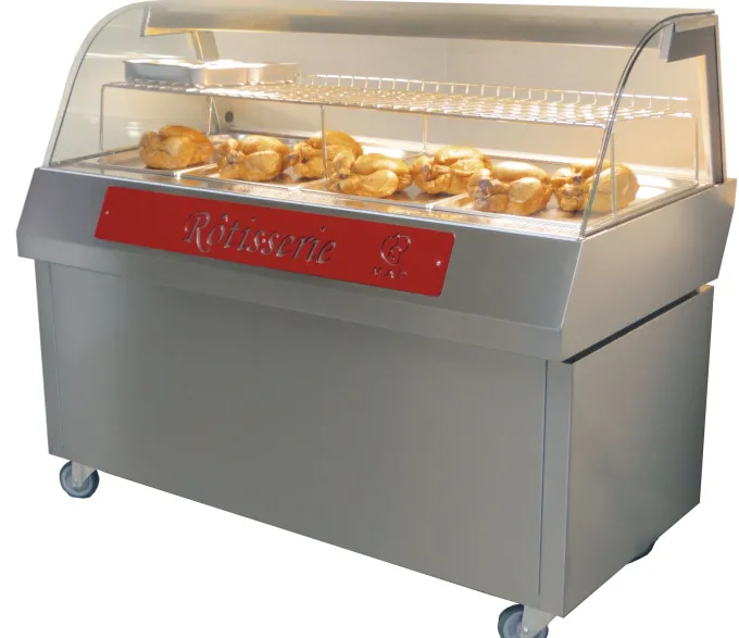 Vitrine Chaude Map Hot 1410 Sur Meuble Roul - MAP