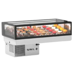 Vitrine Chaude Série Integra drop-in Sahara - Accès Arrière - Double Etagères LED - Sayl