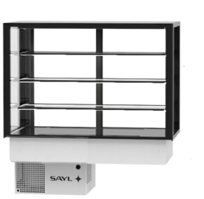 Vitrine Chaude Série Integra drop-in Sahara - Accès Frontal avec Option GRAB&GO et Arrière - 3 Etagères - Sayl