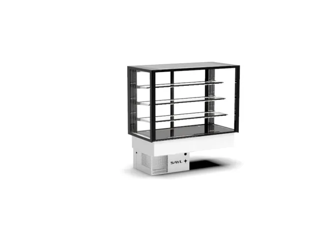 Vitrine Chaude Série Integra drop-in Sahara L 1200 mm - Accès Frontal et Arrière - 3 Etagères - Sayl