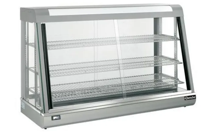 Vitrine chaude - 3 étages - L 1200 mm - Bartscher