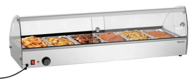 Vitrine chaude - 6 x GN 1/3 - Bartscher