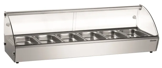 Vitrine chaude - 6 x GN 1/3 - Bartscher