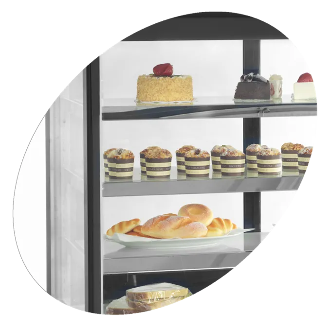 Vitrine Comptoir Réfrigéré Noir LPD903F - Tefcold